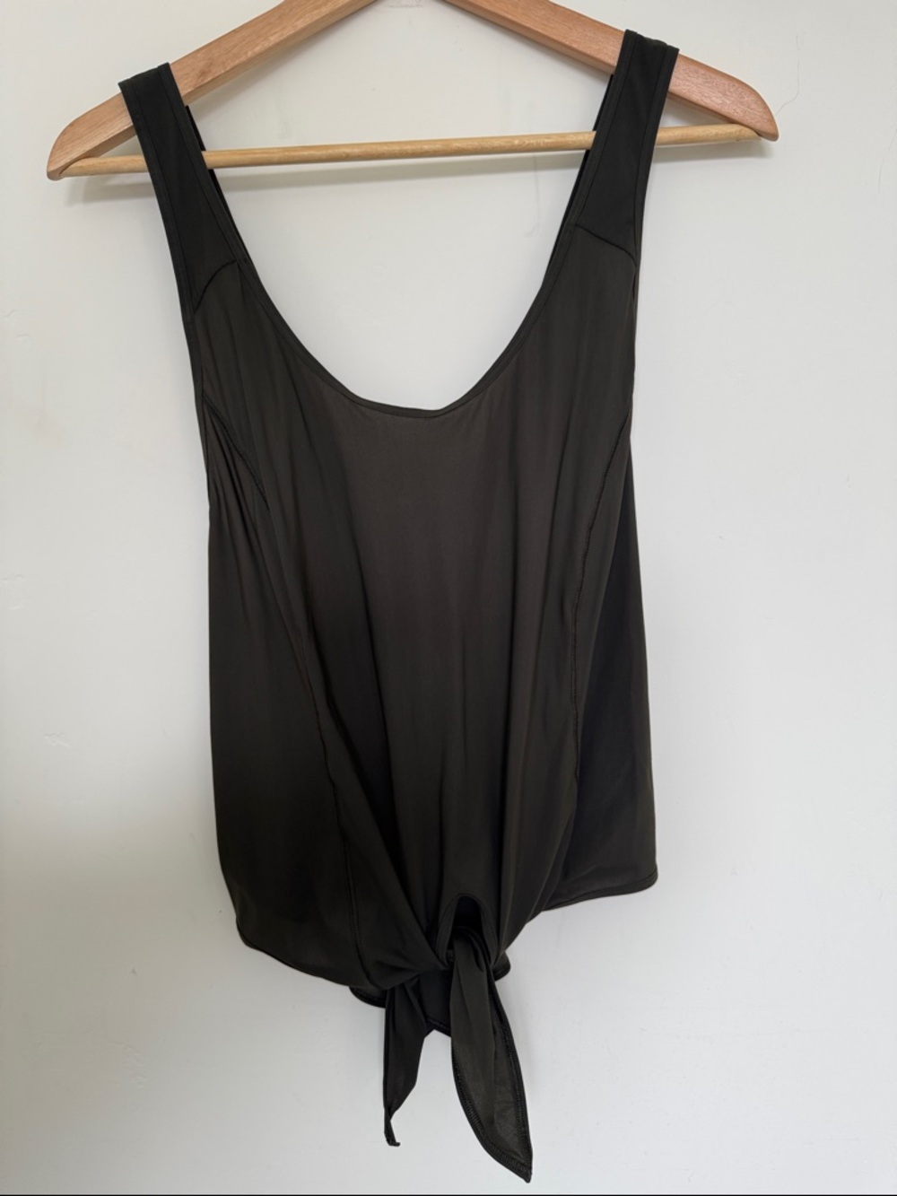 lululemon athletica Dark Green Tie-Front Tank